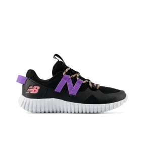 New Balance Youth Girls Playgruv V2 Bungee Running Shoe - PTPGRVUL (Wide)