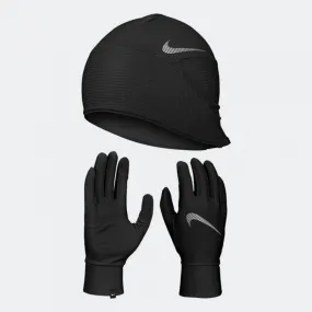 Nike Essential Running Set Hat And Gloves