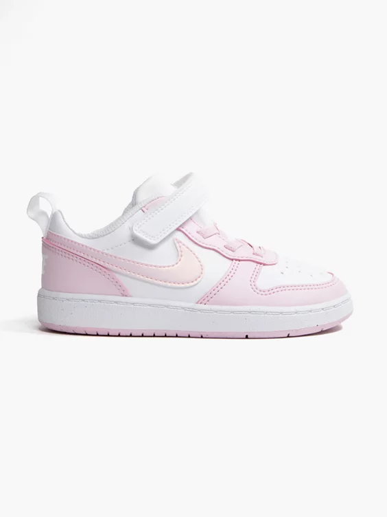 Nike  Infant Nike White/ Pink Court Borough Low Recraft Trainers