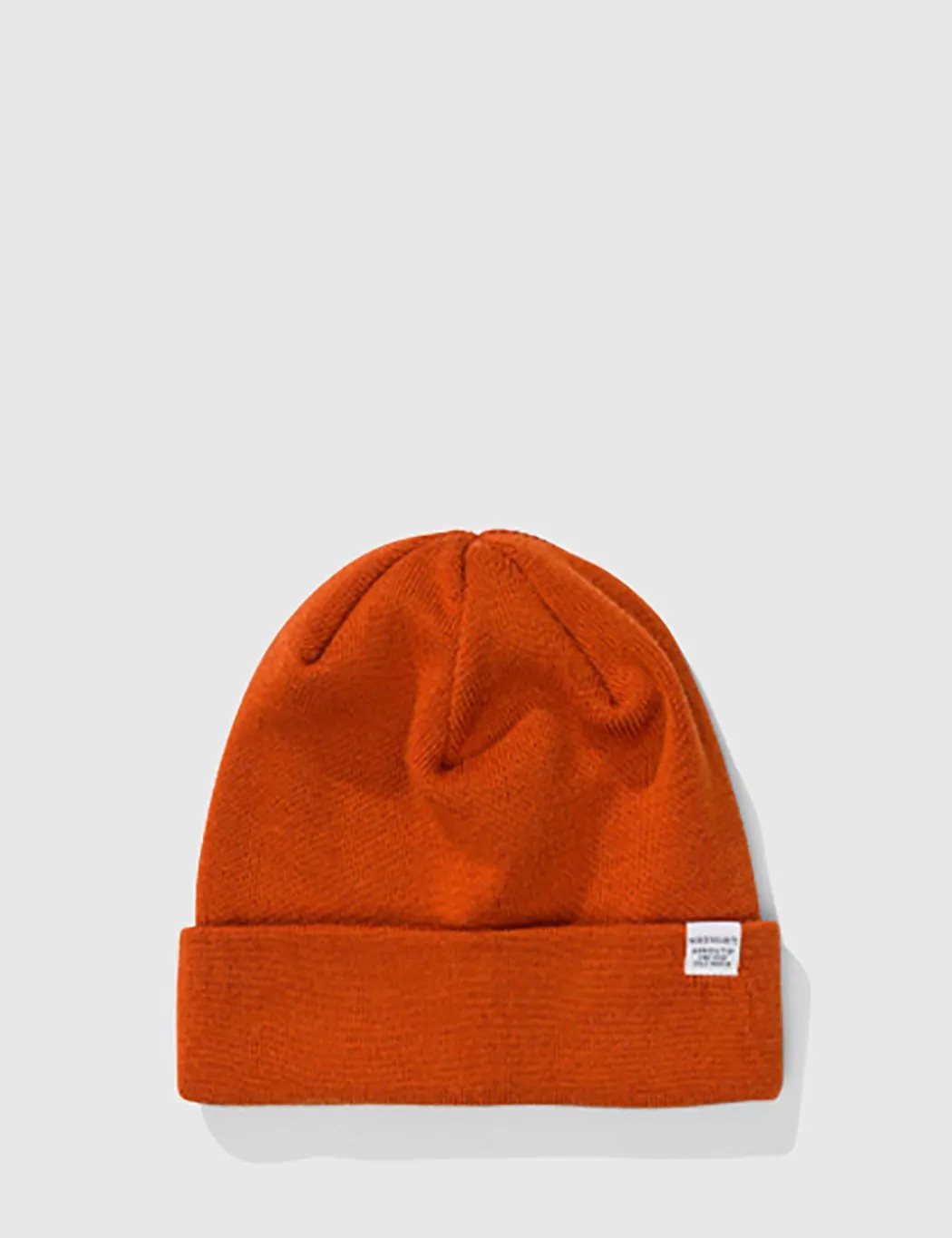 Norse Projects Top Beanie Hat - Ochre Orange