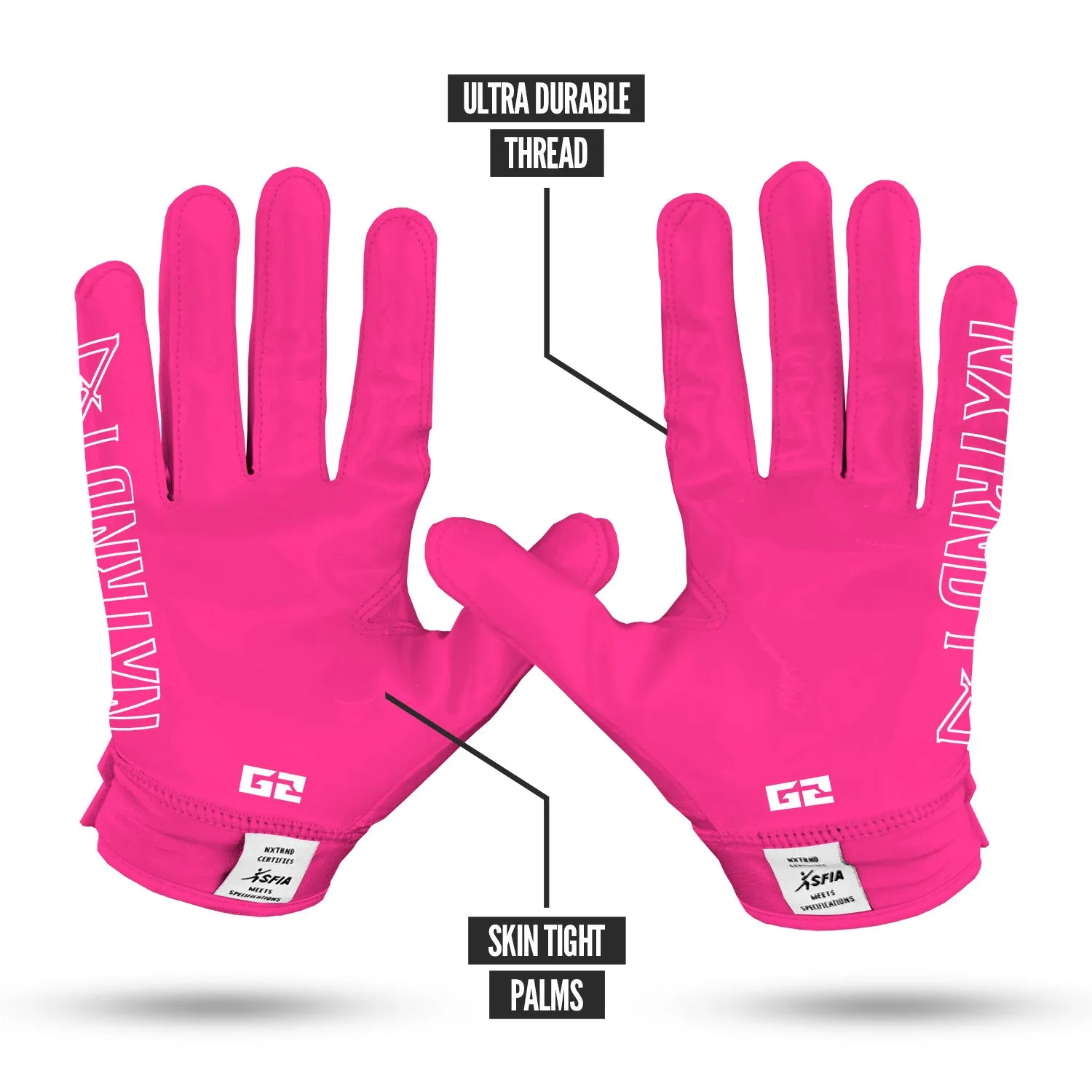 NXTRND G2 Football Gloves Pink