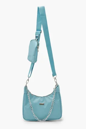 Nylon Multi Way Cross Body With Mini Bag