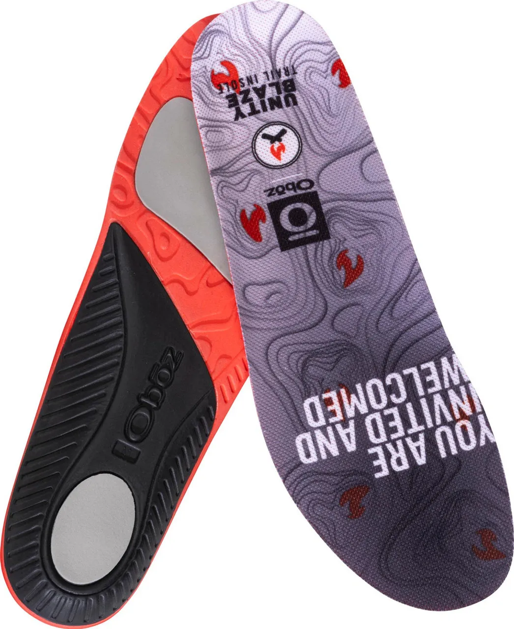 Oboz Unity Blaze Trail Insole - Unisex Comfort Orthotic Shoe / Boot Insoles with Enhanced Arch Support