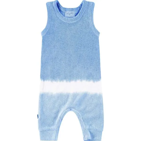 Paige Lauren Dip Dye Loop Terry Tank Romper, Blue