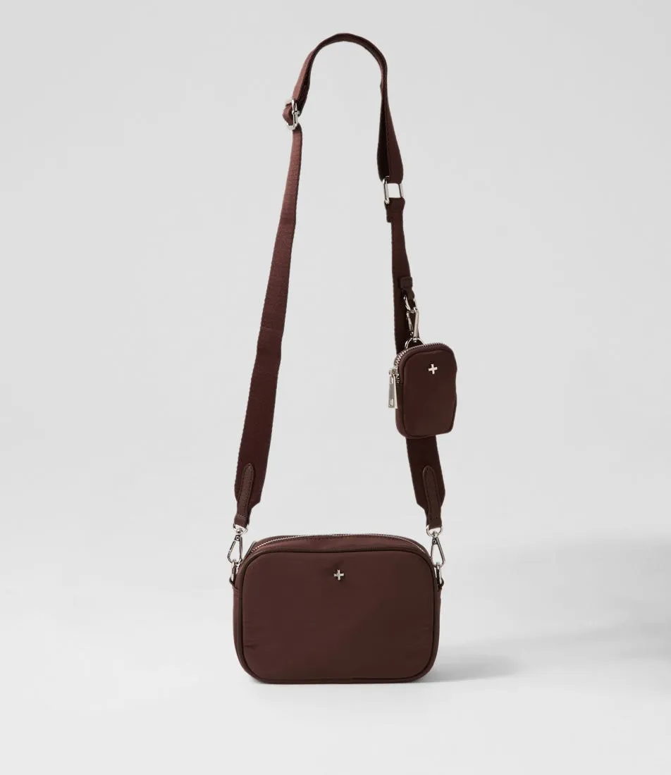 PETA & JAIN Justice Choc Nylon Cross Body Bag