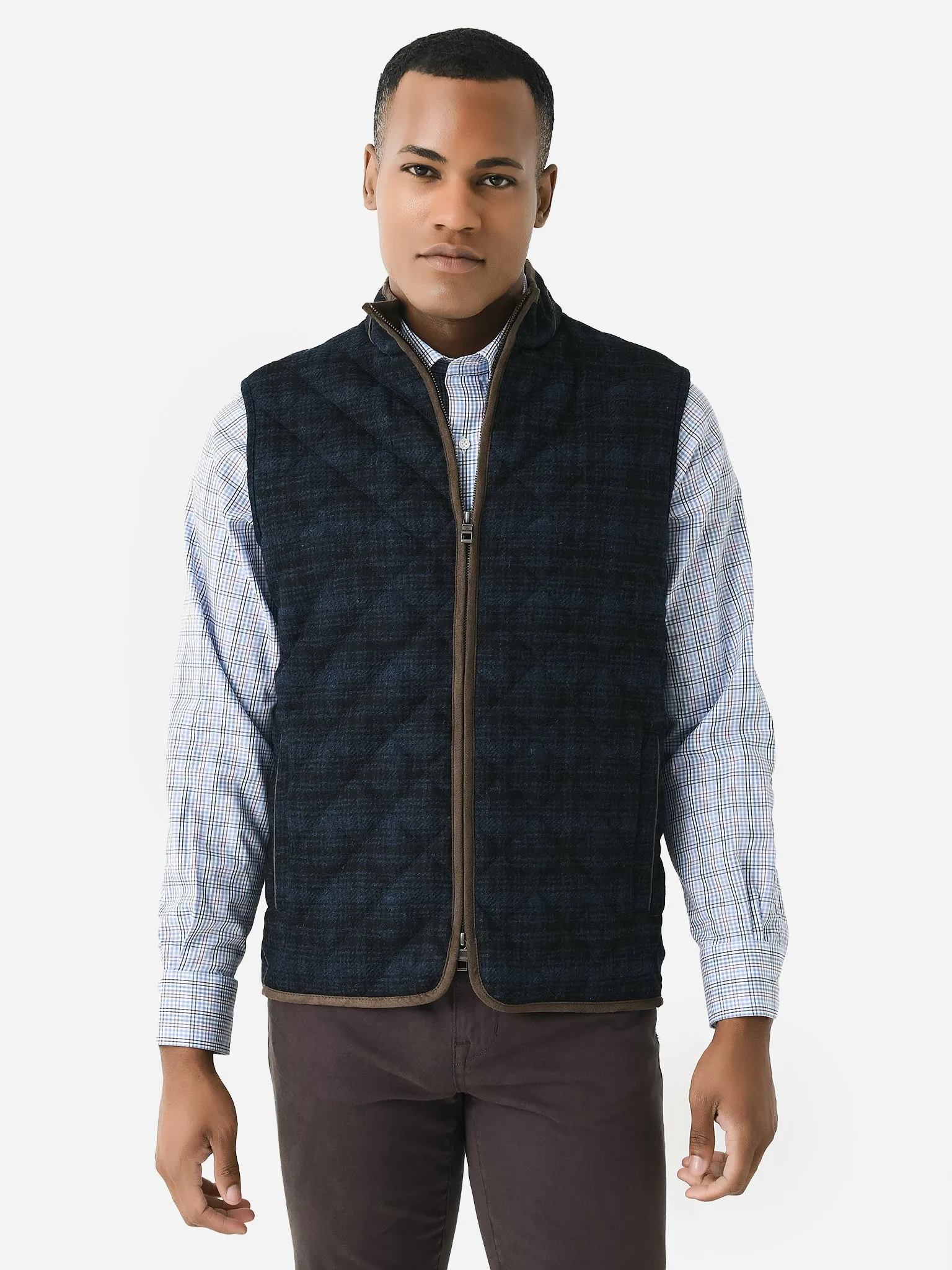     PETER MILLAR  Crown Men's Essex Quilted Wool Travel Vest    