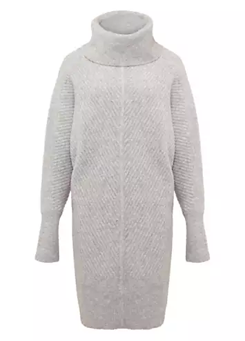 Phase Eight Fillipa Grey Knitted Tunic Mini Dress | Grattan