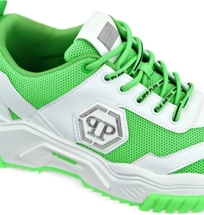 Philipp Plein Predator leather sneakers White