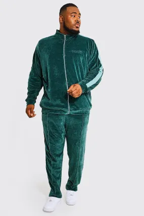 Plus Official Zip Through Velour Tracksuit