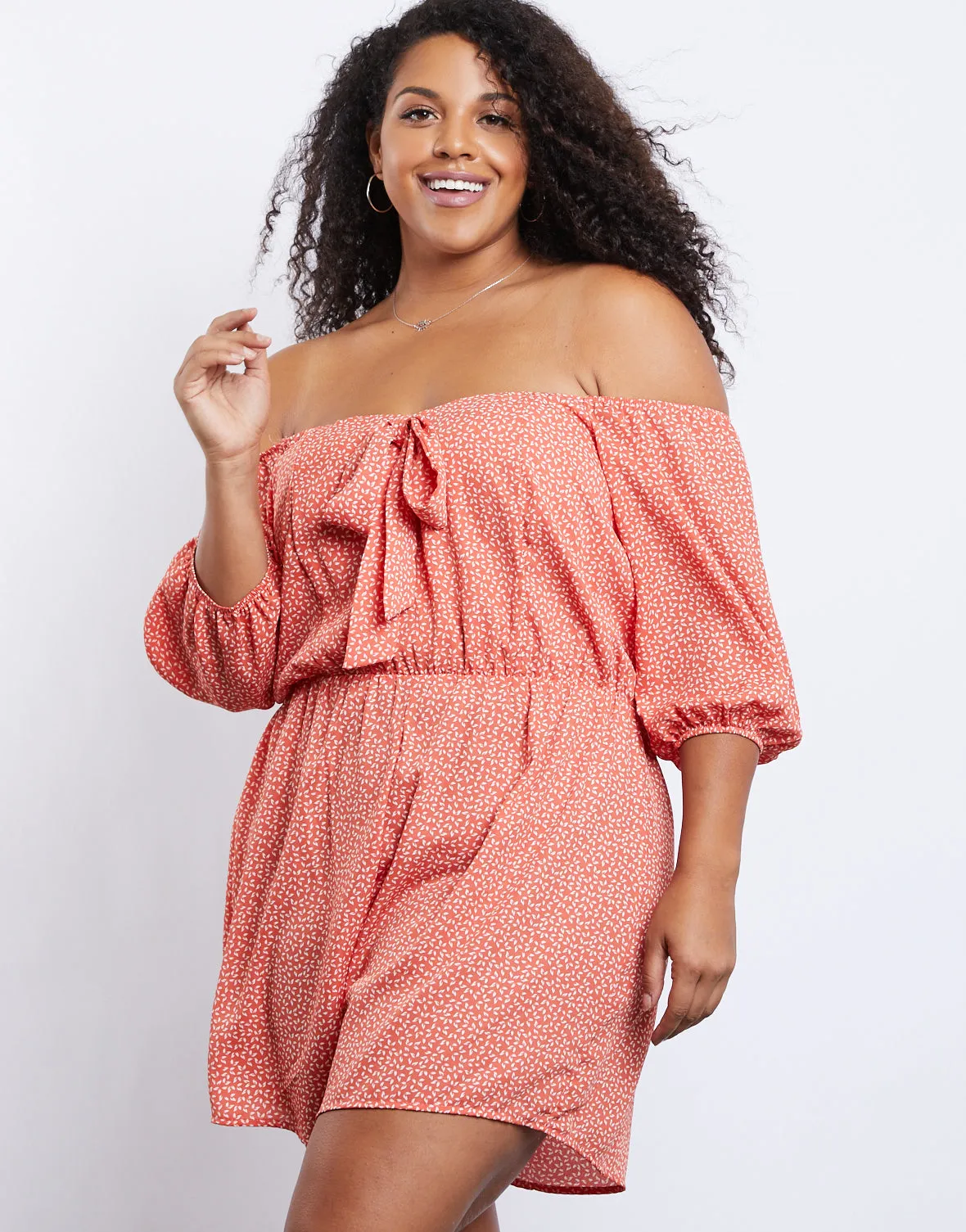 Plus Size Alessia Floral Romper