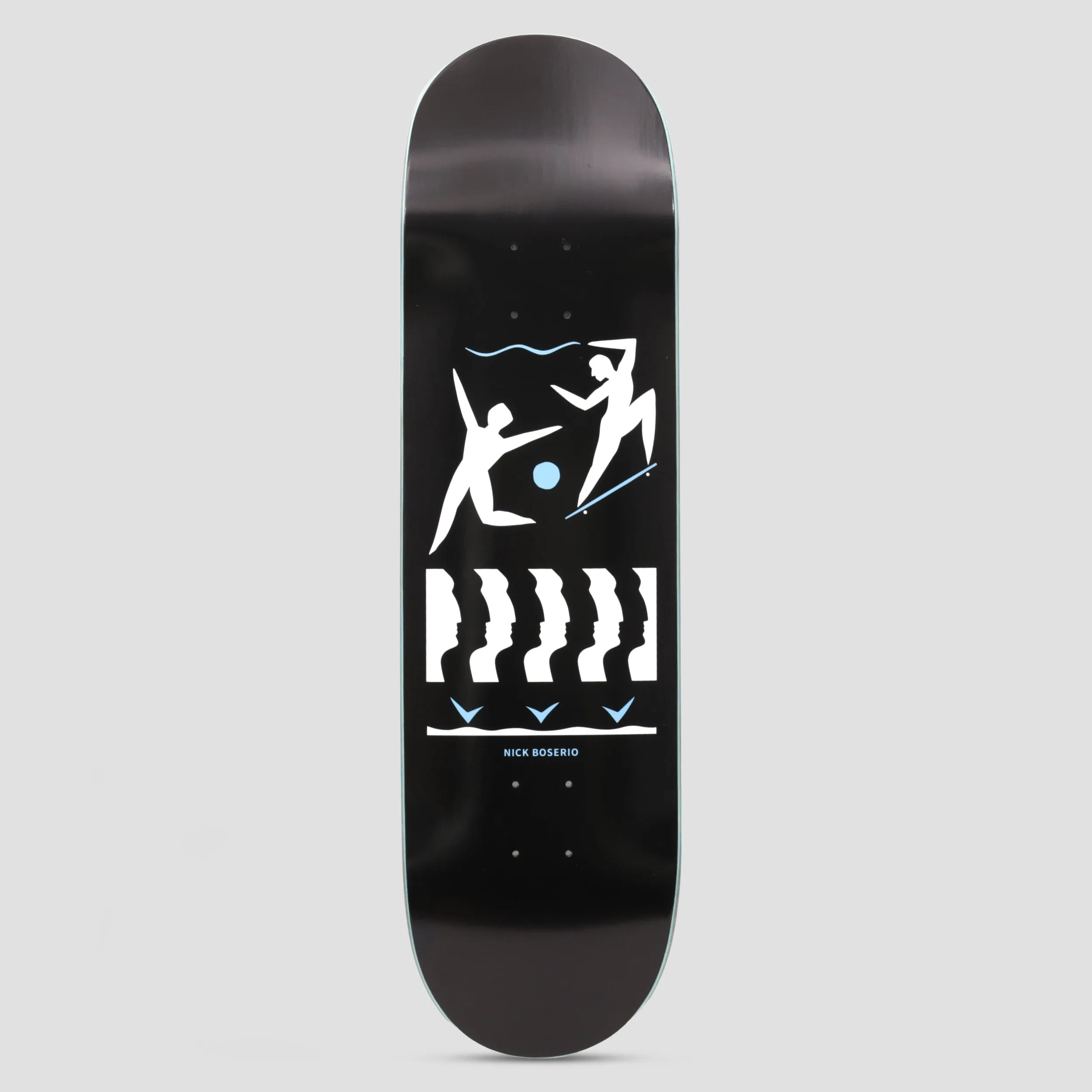 Polar 8.25 Nick Boserio Cut Out Skateboard Deck Black