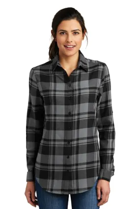 Port Authority LW668 Ladies Plaid Flannel Tunic