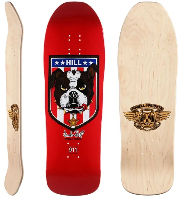 Powell Peralta Frankie Hill Bulldog Red Skateboard Deck