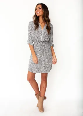 Primrose Tunic Dress - White Spot