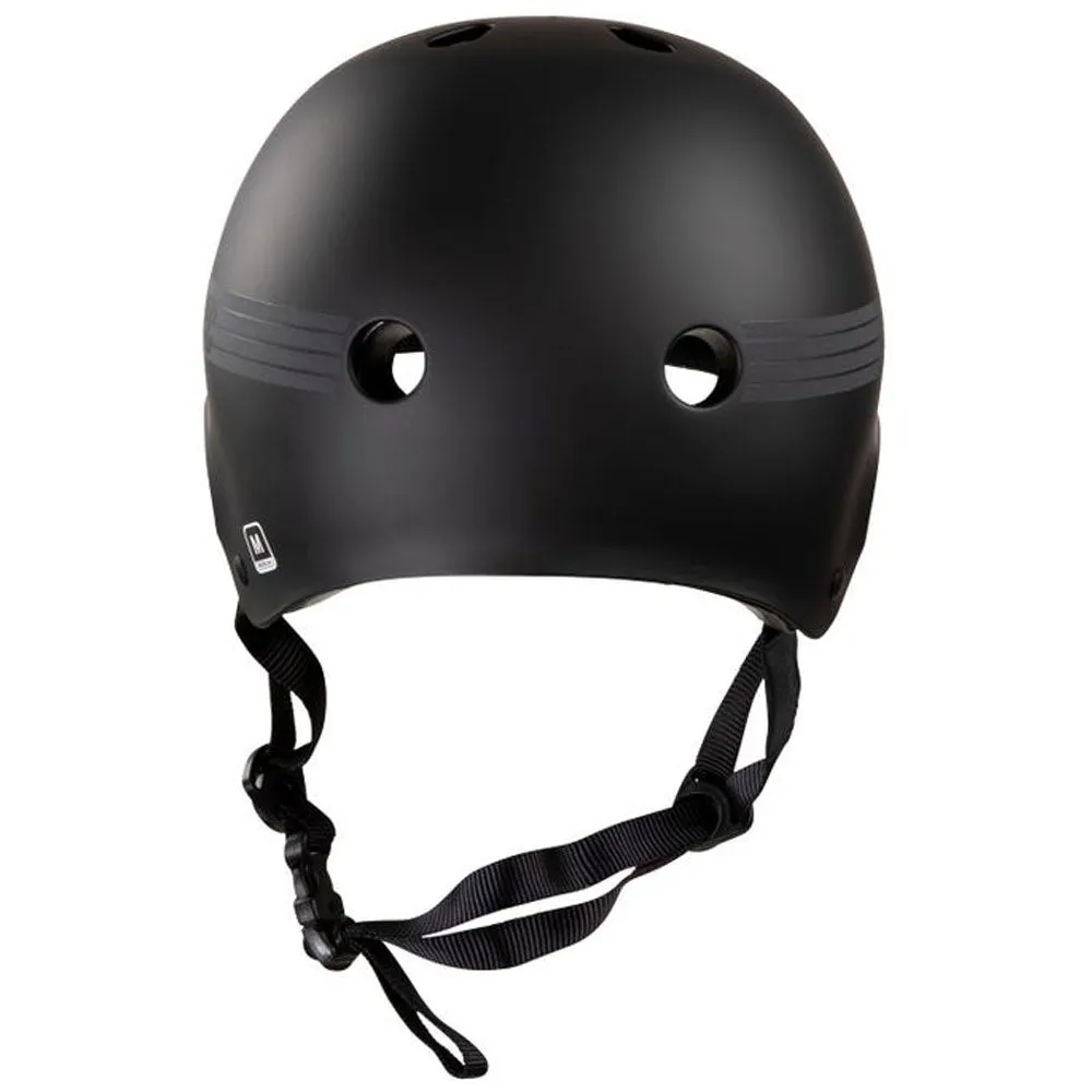 Pro Tec Old School Classic Matte Black Reflective Helmet