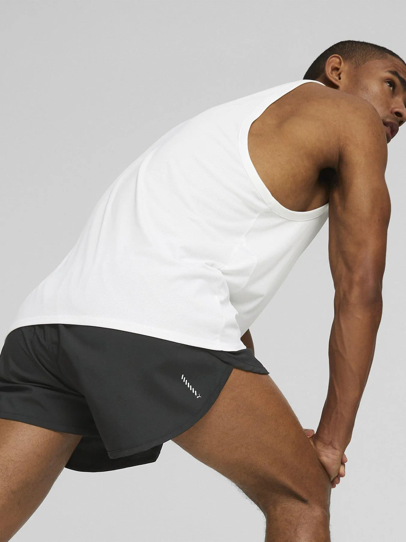 Puma Mens Running Favorite Split Shorts - Black