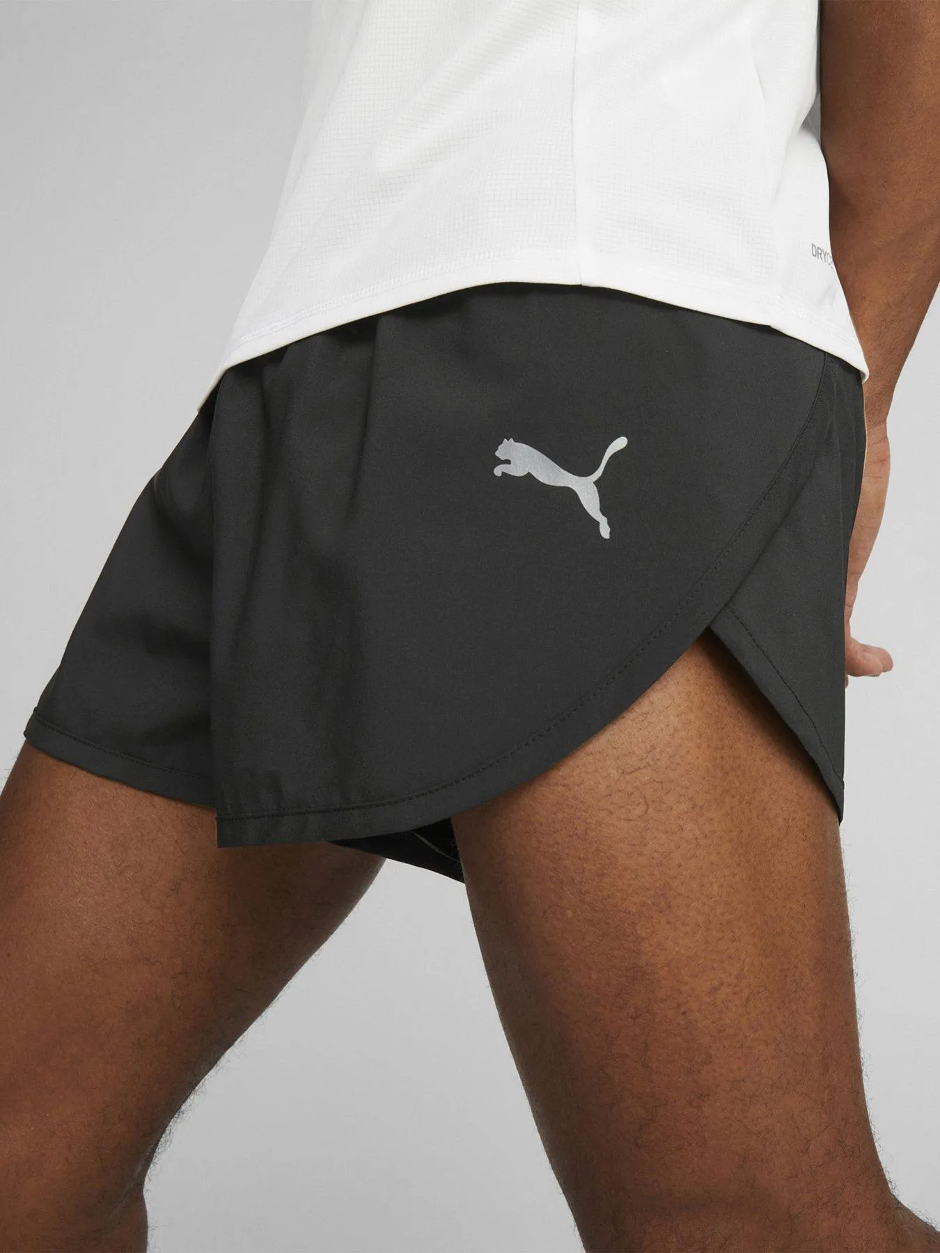 Puma Mens Running Favorite Split Shorts - Black