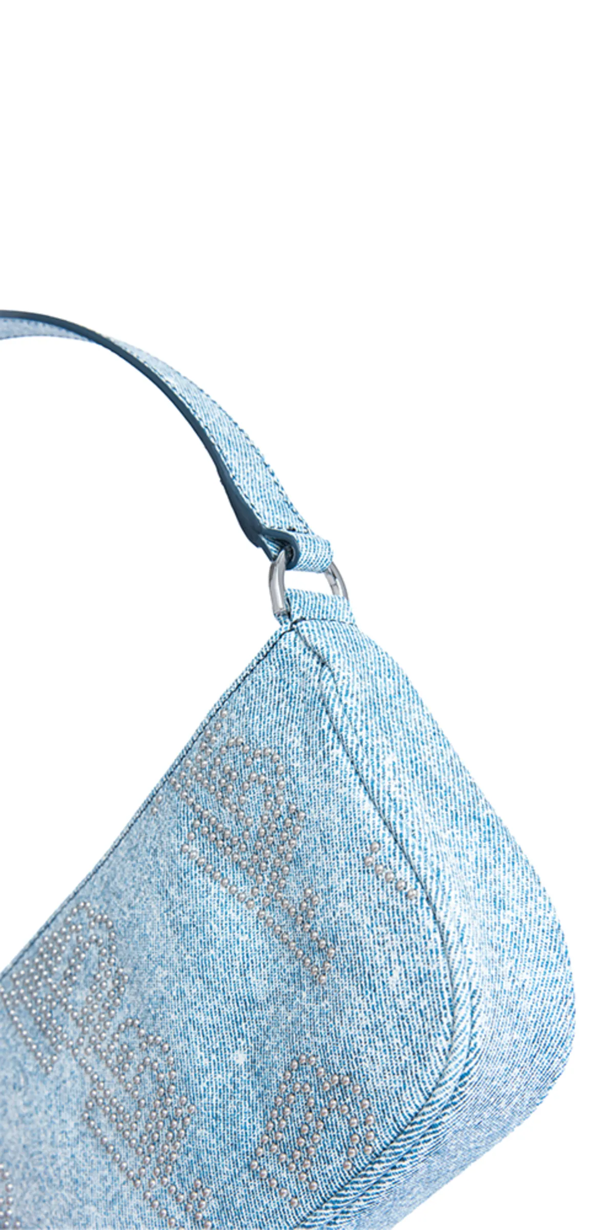 Rachel Stud Leather Bag - Denim