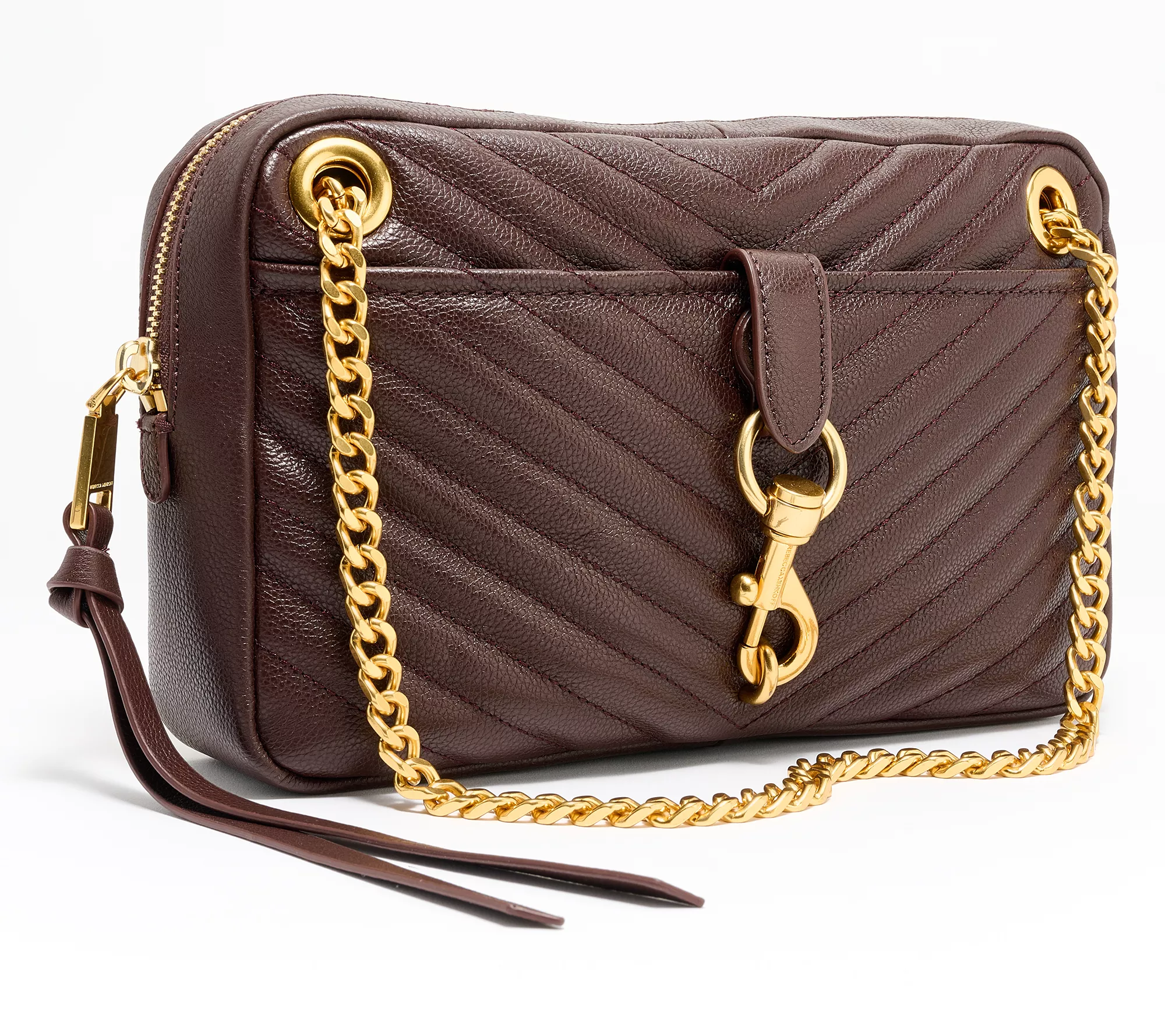 Rebecca Minkoff Edie Zip Leather Shoulder Bag