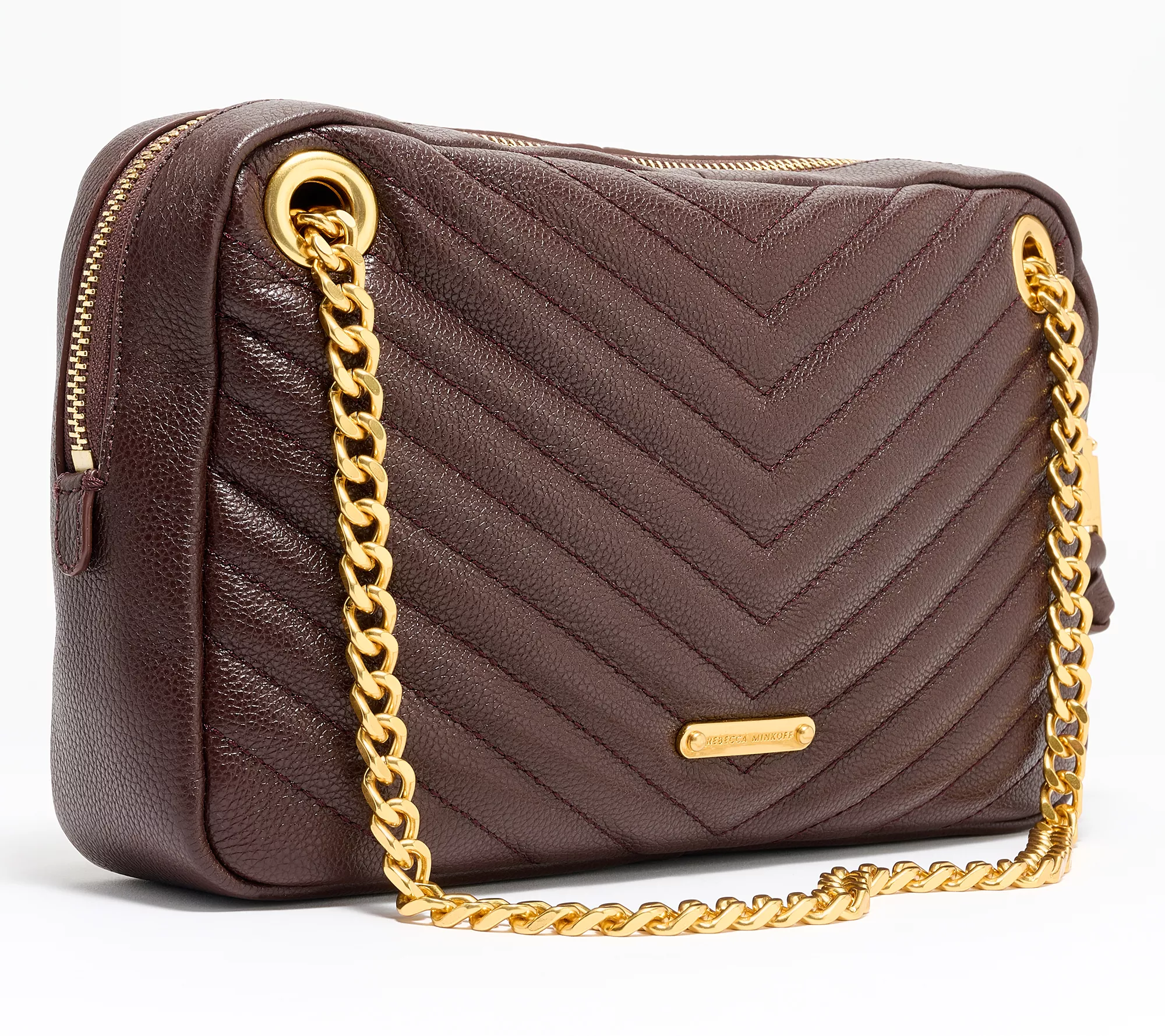 Rebecca Minkoff Edie Zip Leather Shoulder Bag