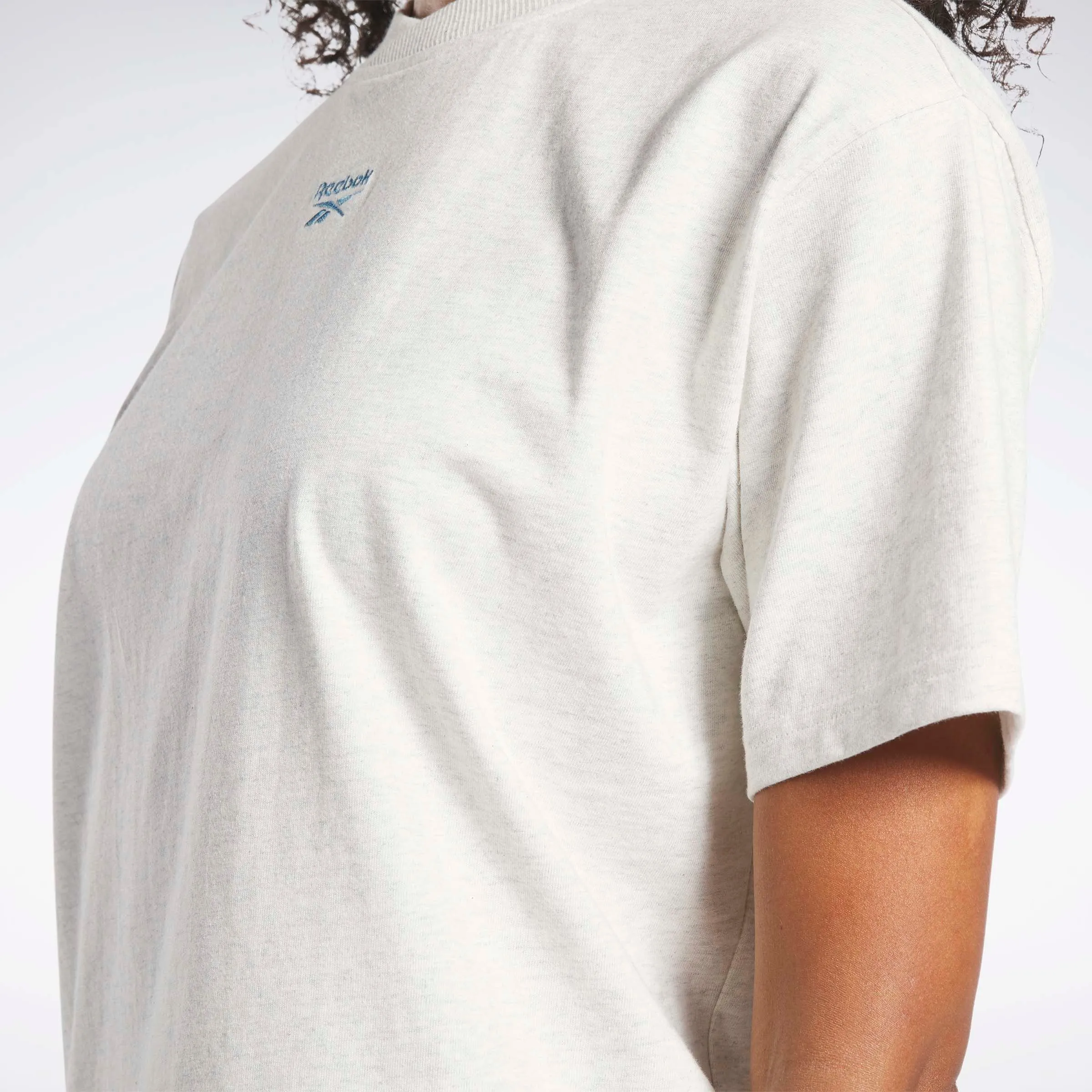 Reebok Classics Relaxed Fit T-Shirt Chalk Mel