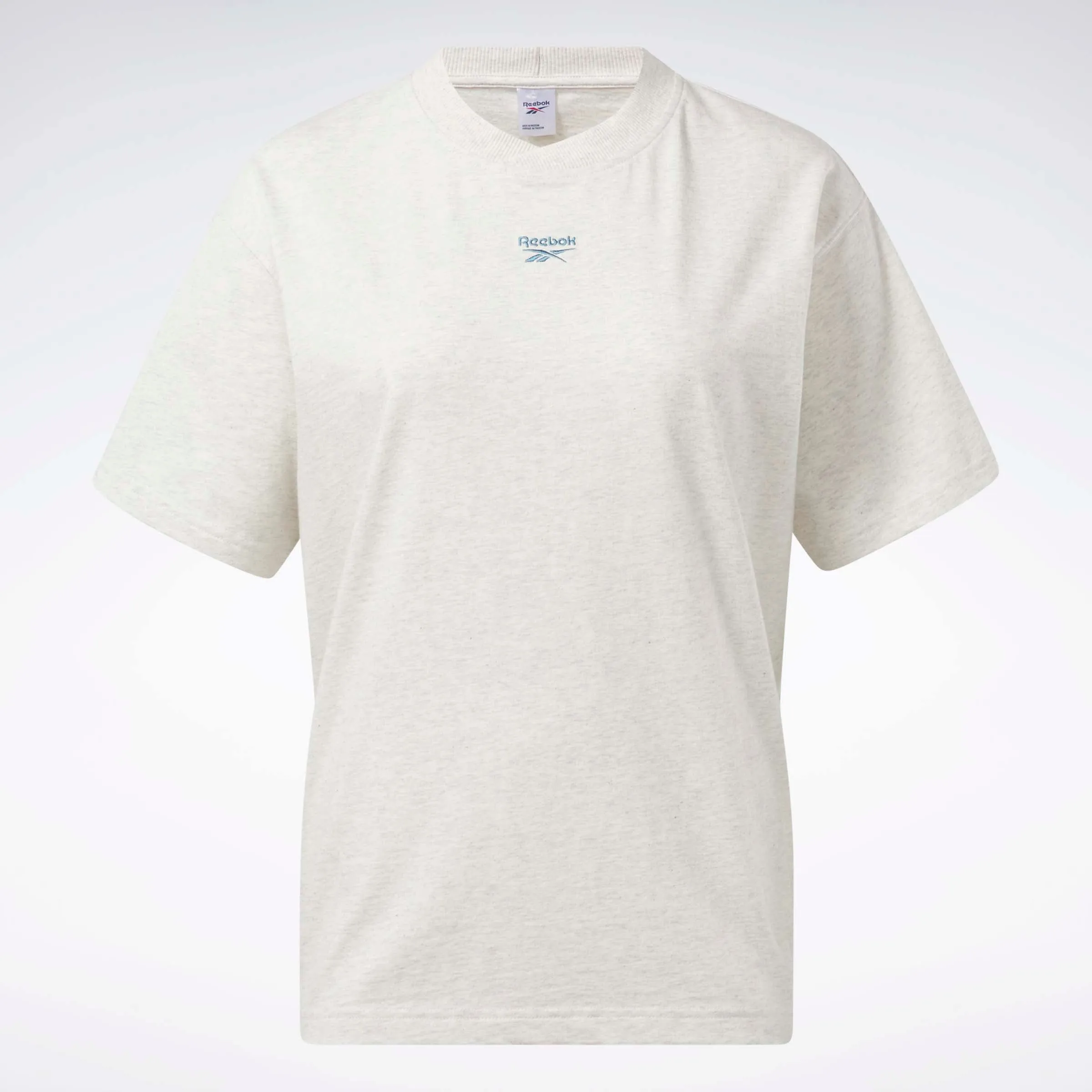 Reebok Classics Relaxed Fit T-Shirt Chalk Mel