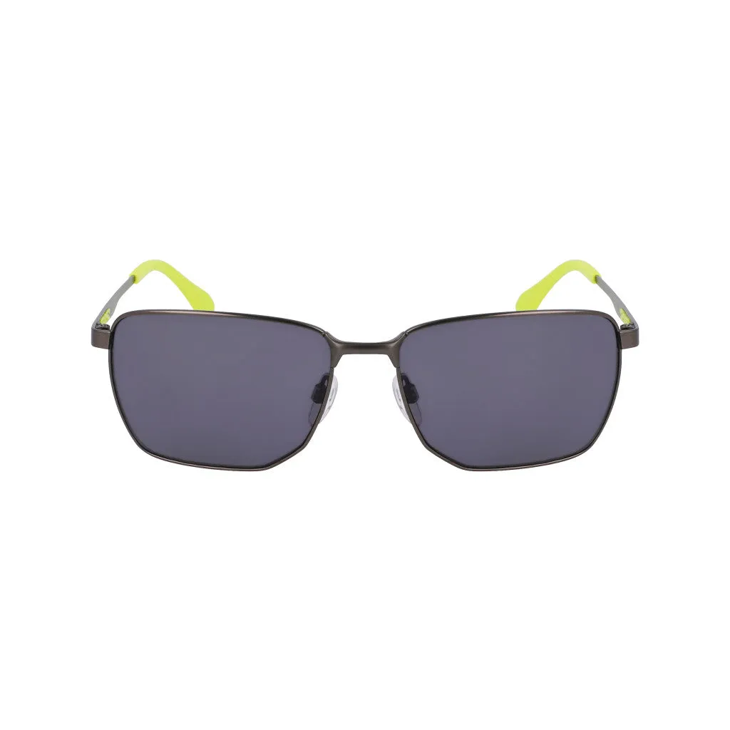 Retro Metal Square Sunglasses - Graphite