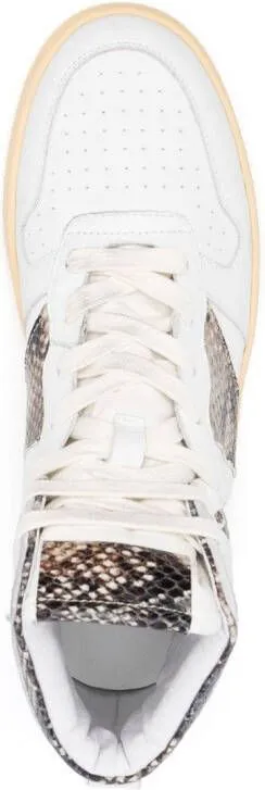 RHUDE panelled high-top sneakers White