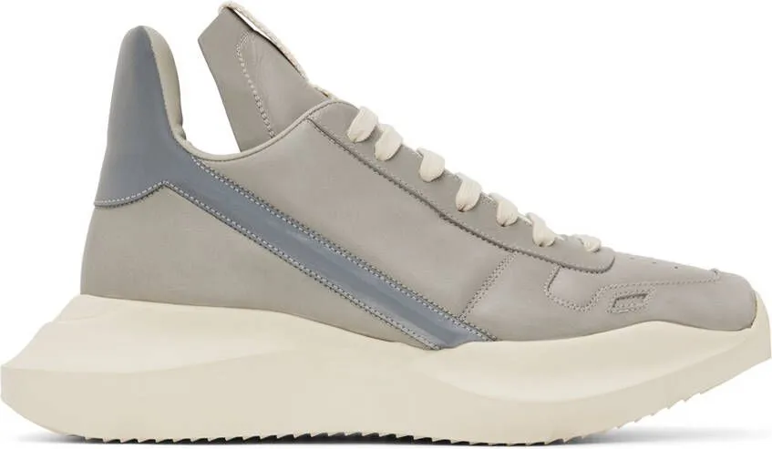 Rick Owens Gray Geo Geth Sneakers