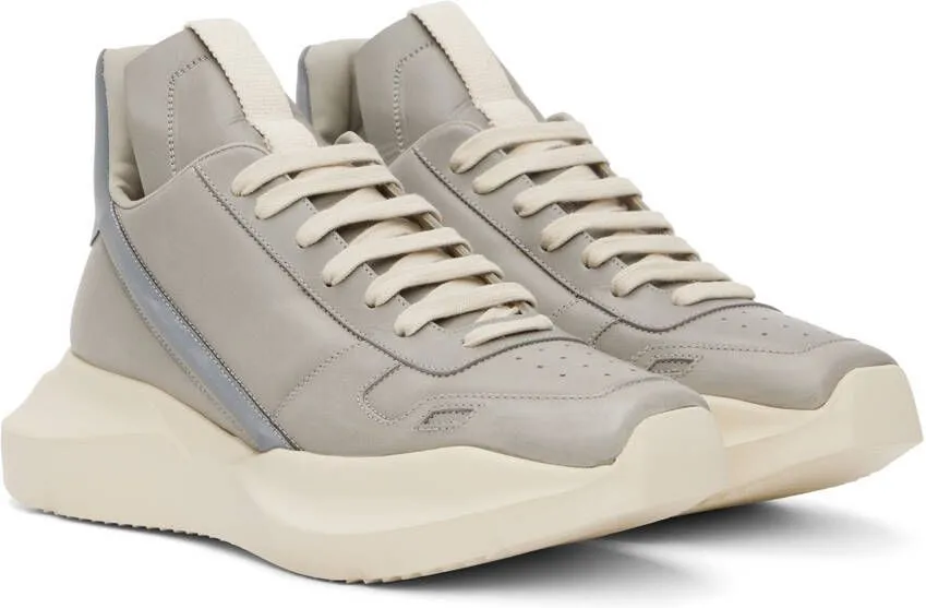 Rick Owens Gray Geo Geth Sneakers