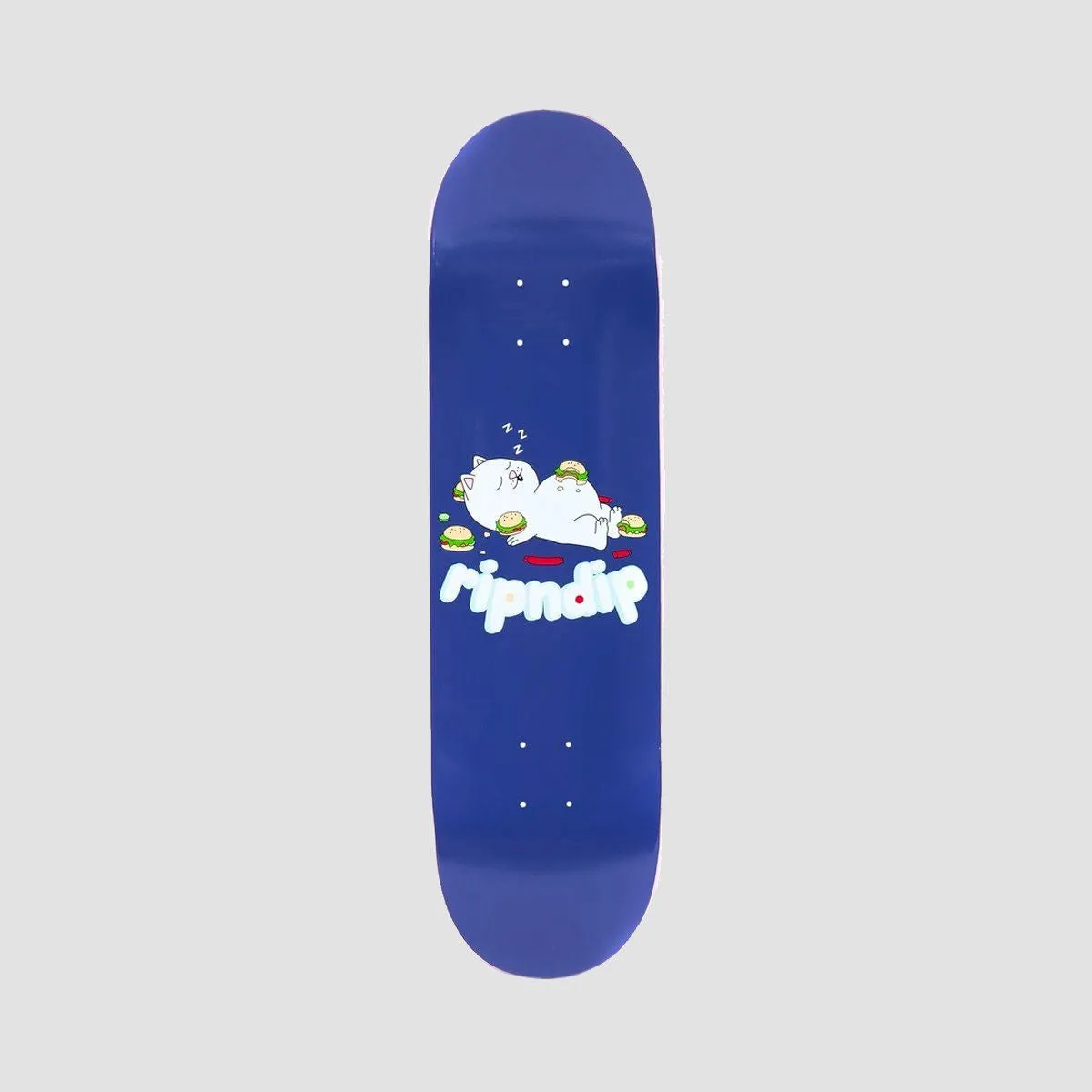 Ripndip Fat Hungry Baby Skateboard Deck Purple - 8"