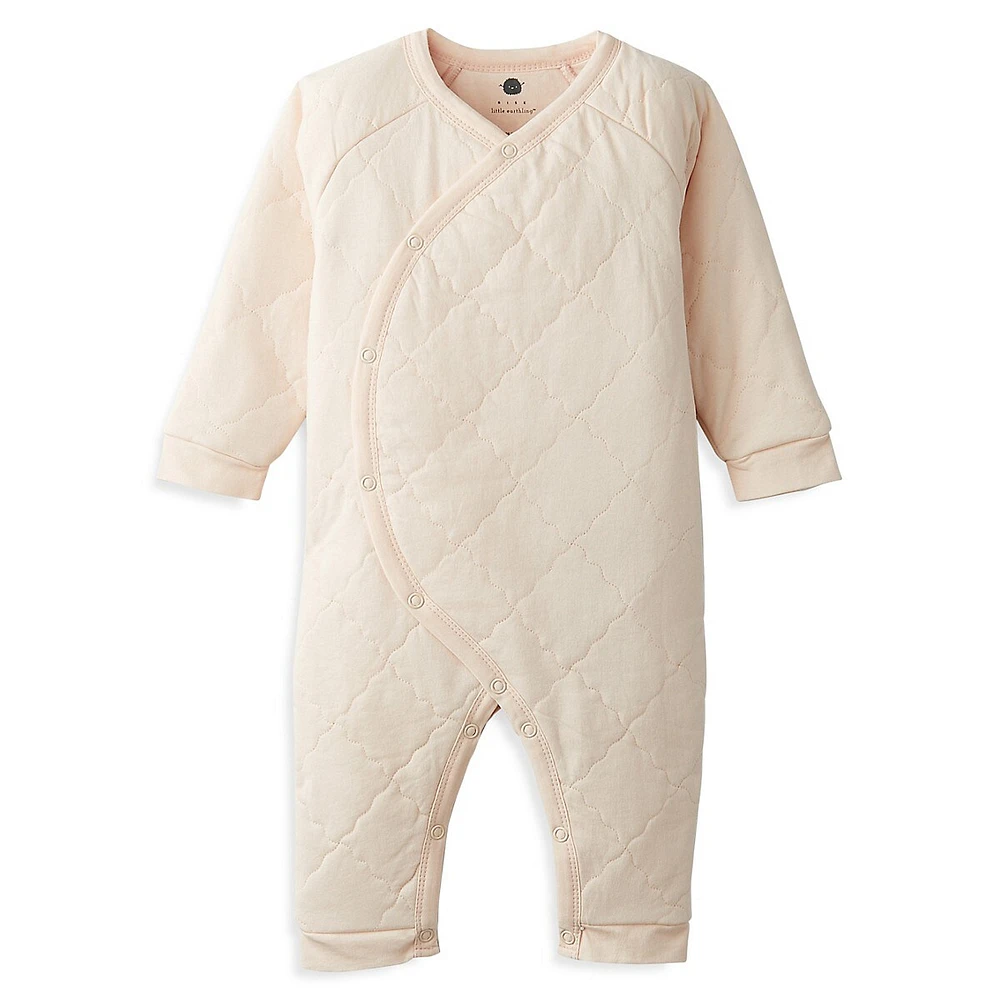 RISE LITTLE EARTHLING Baby Unisex 0-12M Dream Quilted Wrap Romper