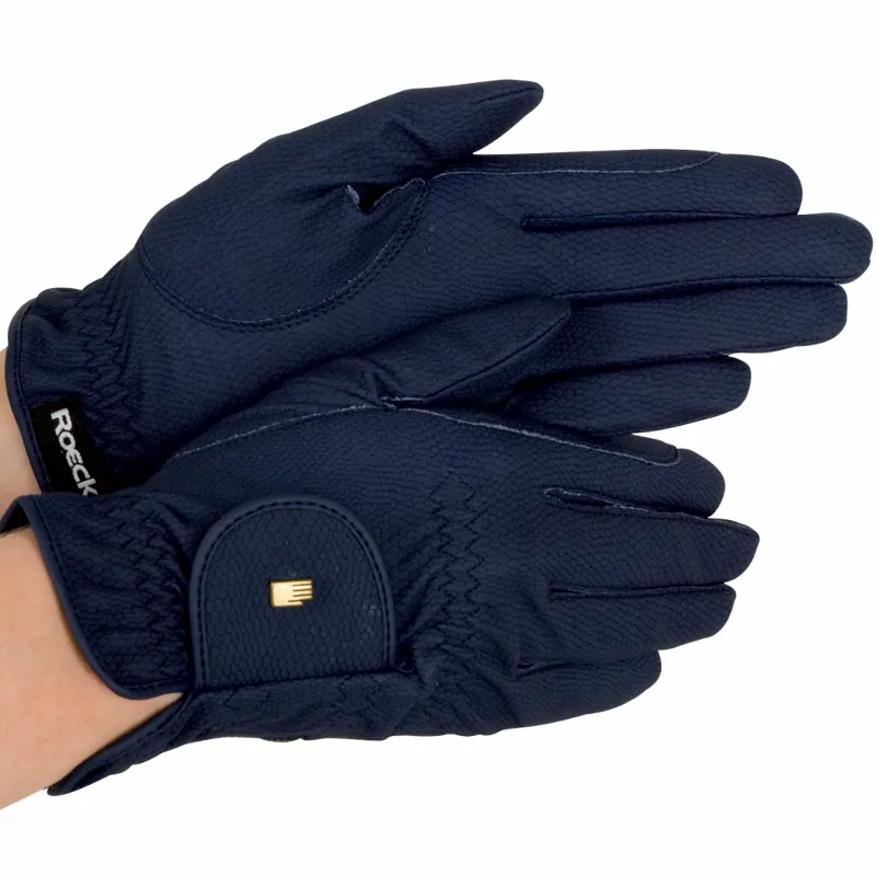 Roeckl Chester Roeck-Grip Adults Riding Gloves - Marine Navy