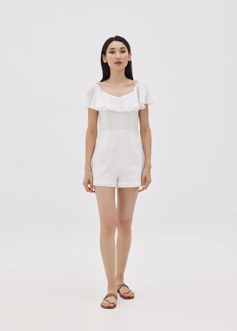 Rouda Broderie Frill Romper