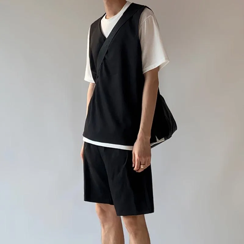 RT No. 5123 BLACK SLEEVELESS VEST