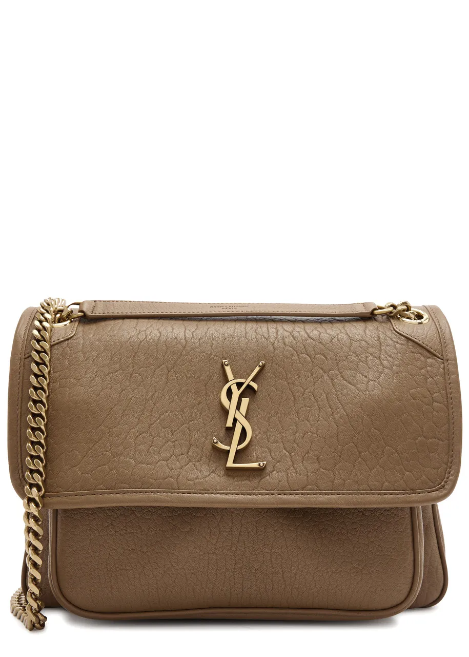 SAINT LAURENT Nikki grained leather shoulder bag  -                         -                     -                