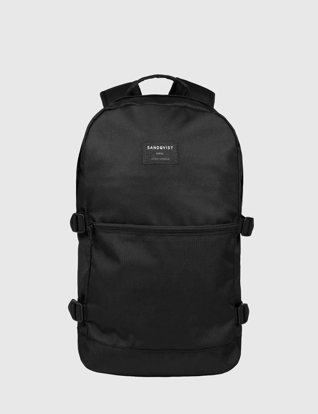 Sandqvist Peter Zip Top Backpack (Ripstop) - Black