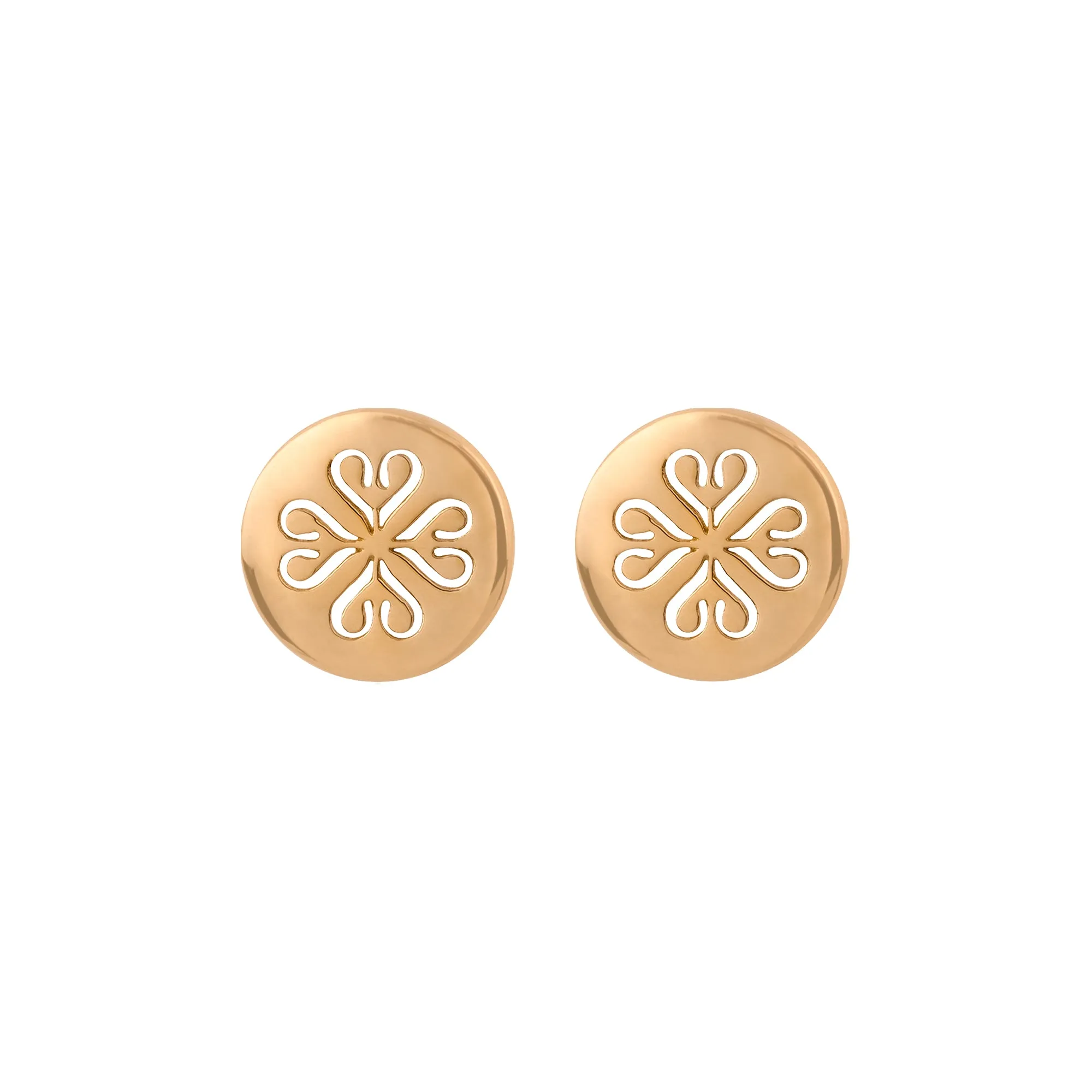 Signature Charm Stud Earrings, Small