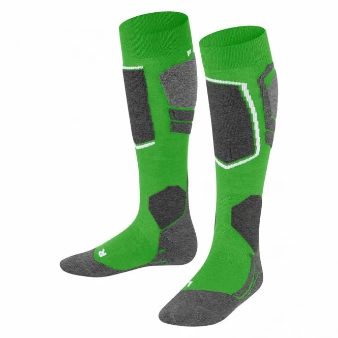 SK4 Junior Ski Socks - Vivid Green