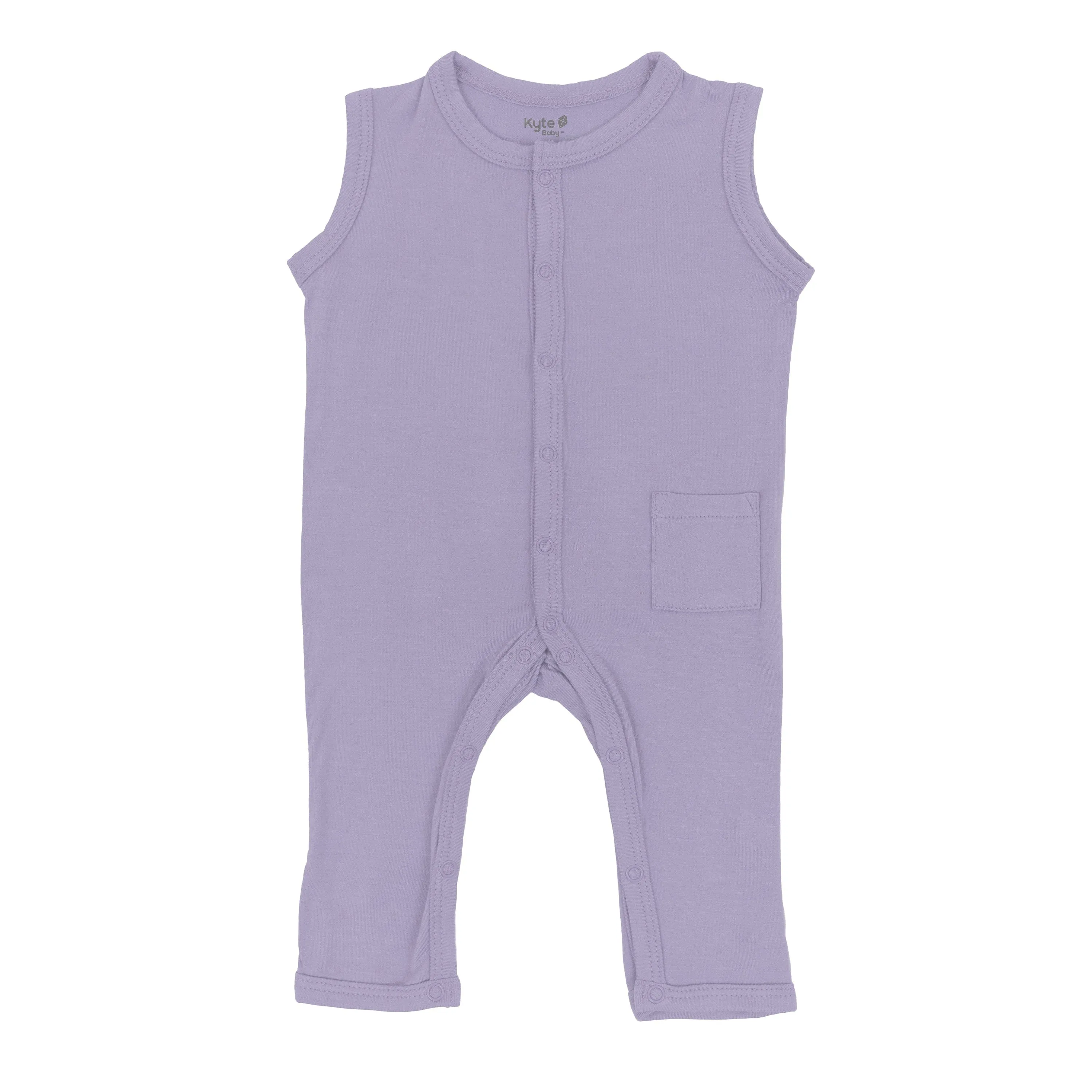 Sleeveless Romper in Taro