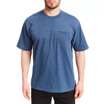 Smith's Workwear Men's Cotton Crew Neck T-Shirt with Extended Tail