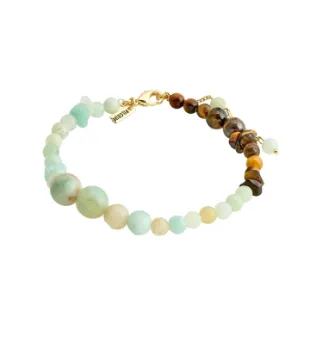 Soulmates Tiger Eye & Amazonite Bracelet