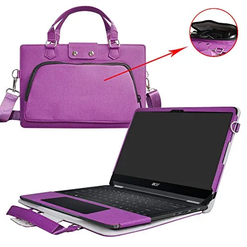 Spin 7 Case,2 in 1 Accurately Designed Protective PU Leather Cover + Portable Carrying Bag for 14