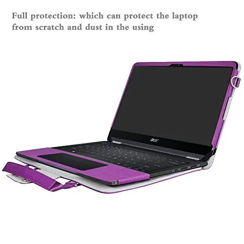 Spin 7 Case,2 in 1 Accurately Designed Protective PU Leather Cover + Portable Carrying Bag for 14