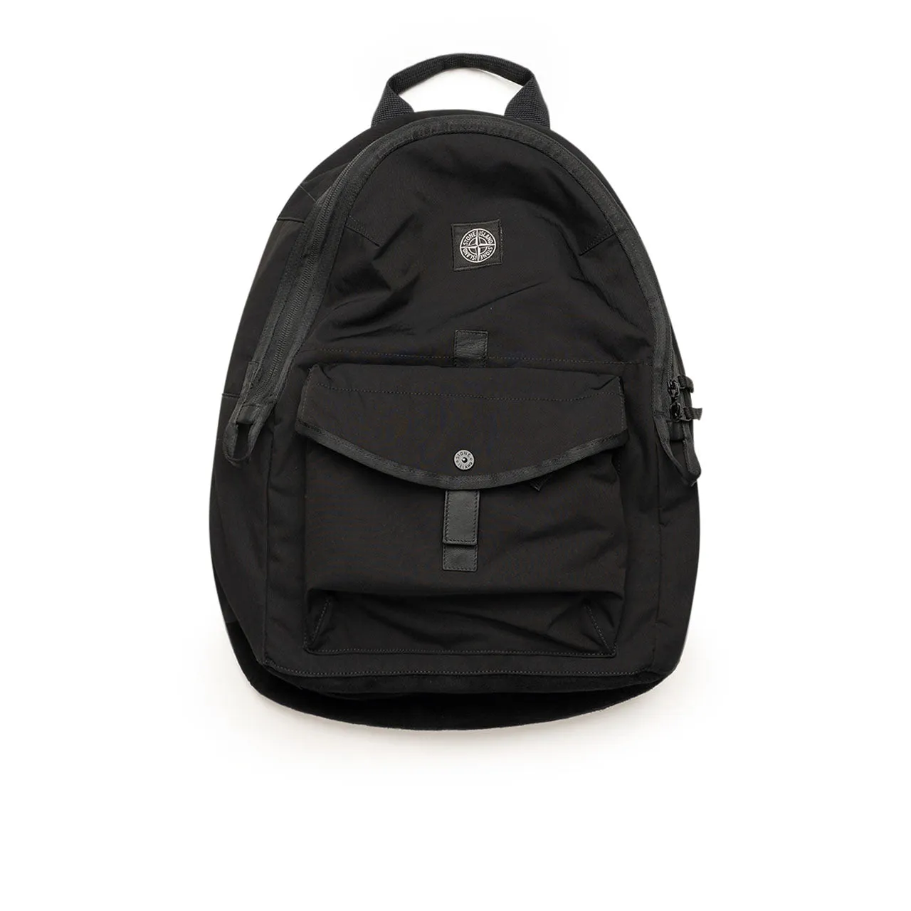 stone island nylon twill backpack (black)