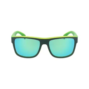 Straight Top Square Sunglasses - Olive