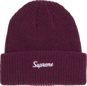 Supreme Loose Gauge Beanie - Eggplant