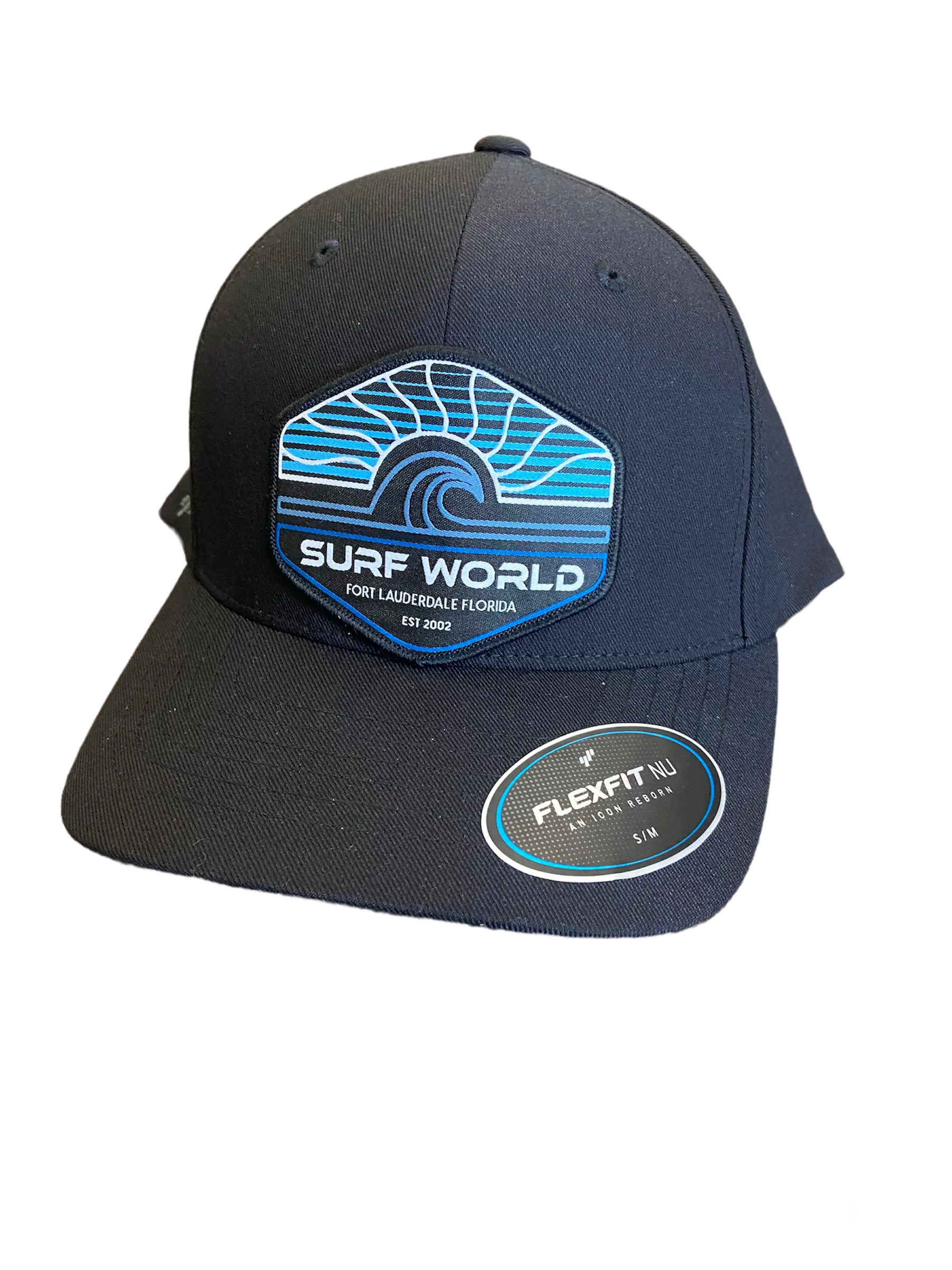 Surf World Sun Wave Lines Hat - Black