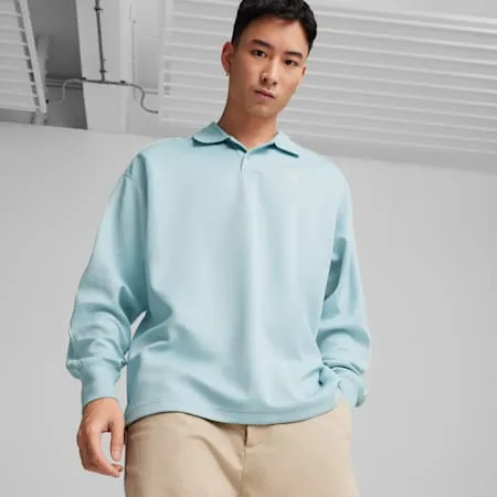 T7 Men's Polo Sweatshirt | Turquoise Surf | PUMA T7 | PUMA 