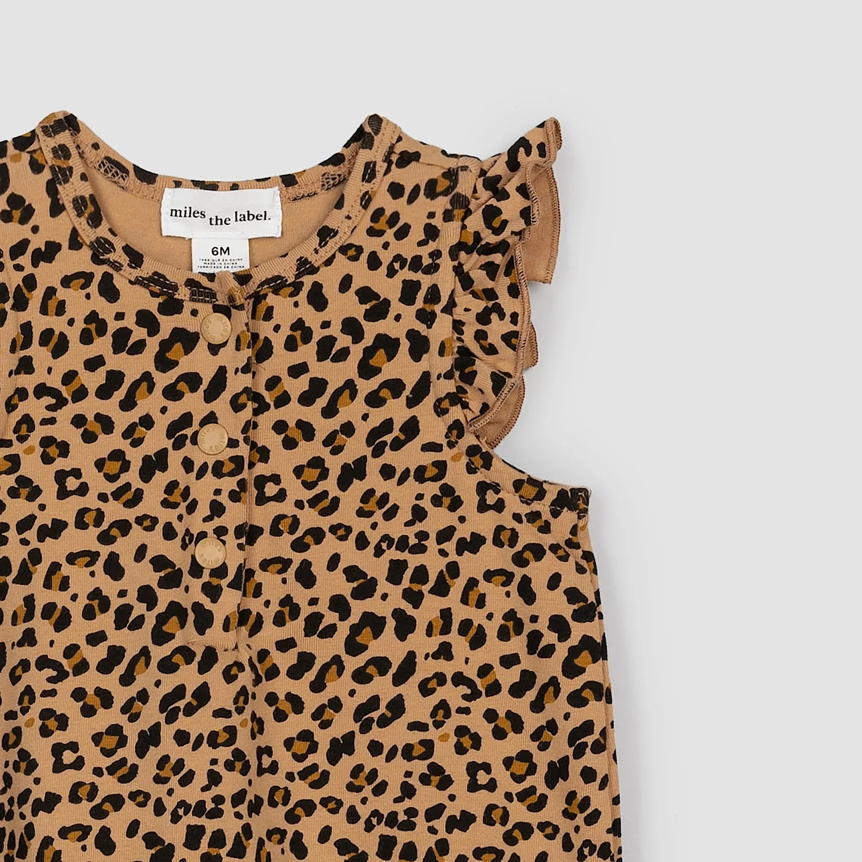 The Leopard Sleeveless Romper - BABY